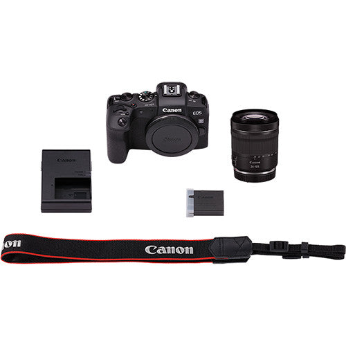 Appareil photo sans miroir Canon EOS RP avec objectif 24-105 mm f/4-7.1 + 32 Go + pack flash