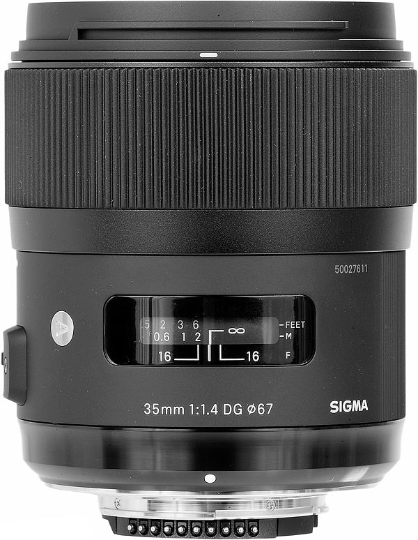 Sigma 35mm f/1.4 DG HSM Art Lens for Canon DSLR Cameras - 7PC Accessory Bundle