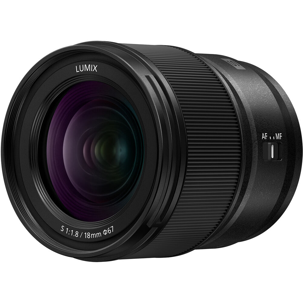 Panasonic Lumix S 18 mm f/1.8 Objectif ultra grand angle S-S18 – Lot de 7 accessoires