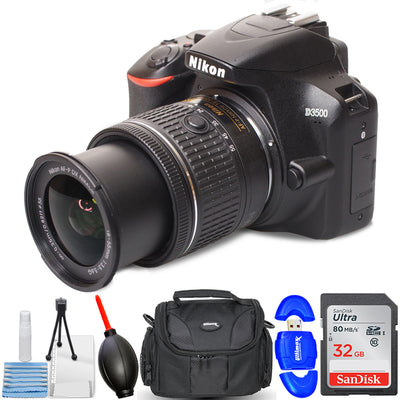 Appareil photo reflex numérique Nikon D3500 avec objectif VR 18-55 mm 1590 - Ensemble d'accessoires 7 pièces