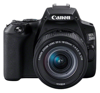 Canon EOS 250D / Rebel SL3 DSLR avec 18-55 mm (noir) - Pack essentiel de 32 Go