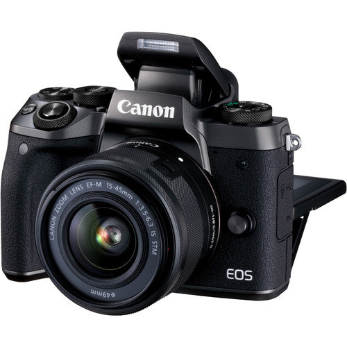 Appareil photo numérique sans miroir Canon EOS M5 avec objectif 15-45 mm - Ensemble d'accessoires 12 pièces