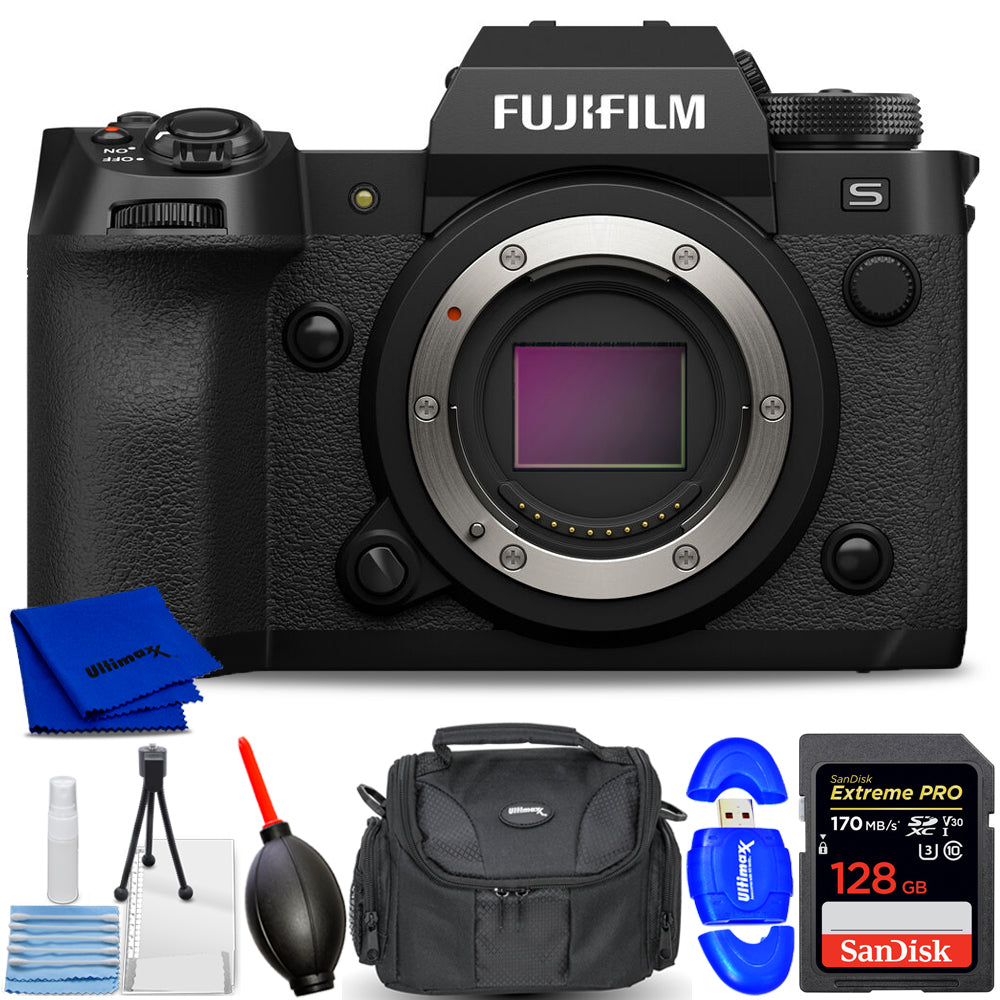 Appareil photo sans miroir FUJIFILM X-H2S 16756924 - Ensemble d'accessoires 7PC