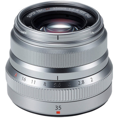 Objectif Fujifilm XF 35 mm f/2 R WR (argent) !! PACK DE DÉMARRAGE TOUT NEUF !!