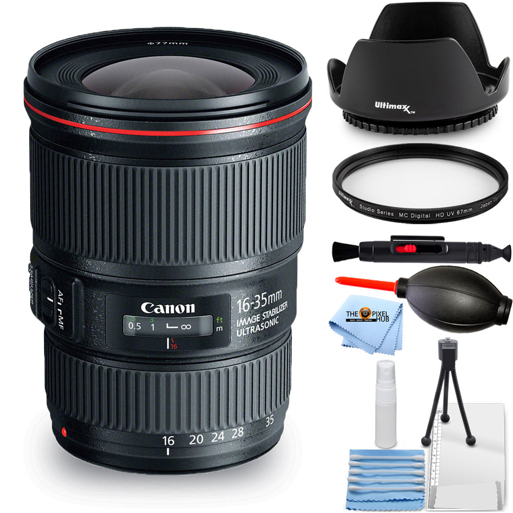 Objectif Canon EF 16-35 mm f/4L IS USM 9518B002 – Ensemble de filtres UV essentiels