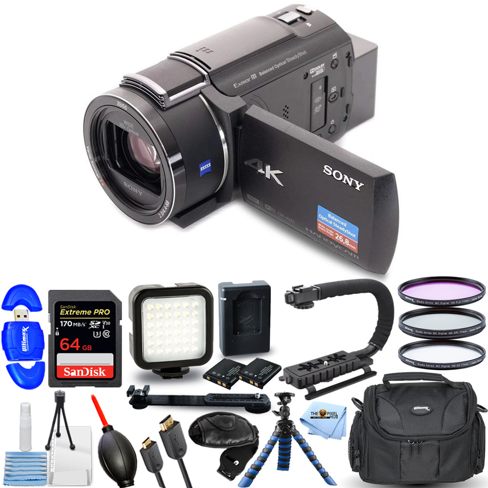 Photo 1 sur 2

 Sony FDR-AX43A Caméscope Handycam UHD 4K FDR-AX43A/B - Ensemble d'accessoires 15PC