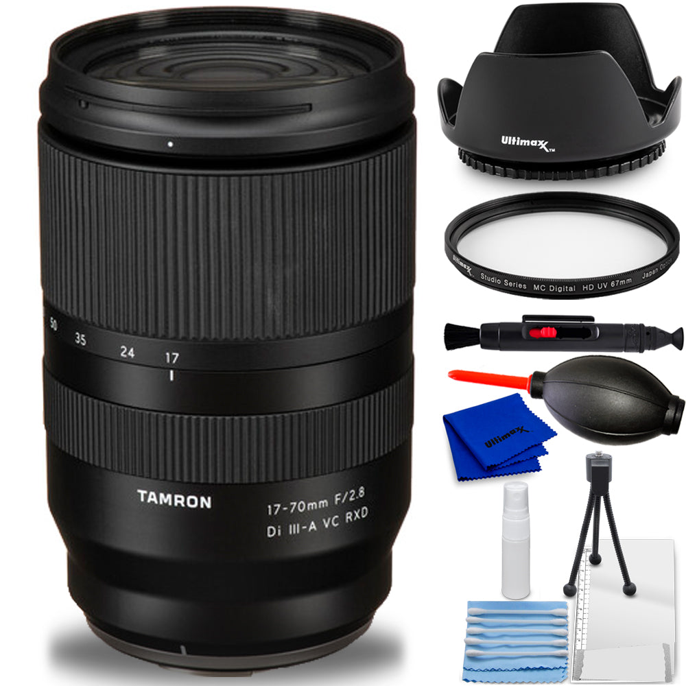 Objectif Tamron 17-70mm f/2.8 Di III-A VC RXD pour FUJIFILM X - Ensemble d'accessoires 7PC