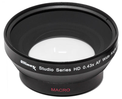 Objectif grand angle ULTIMAXX 62 mm .43x AF ultra rapide HD pour reflex numérique + enregistrement vidéo