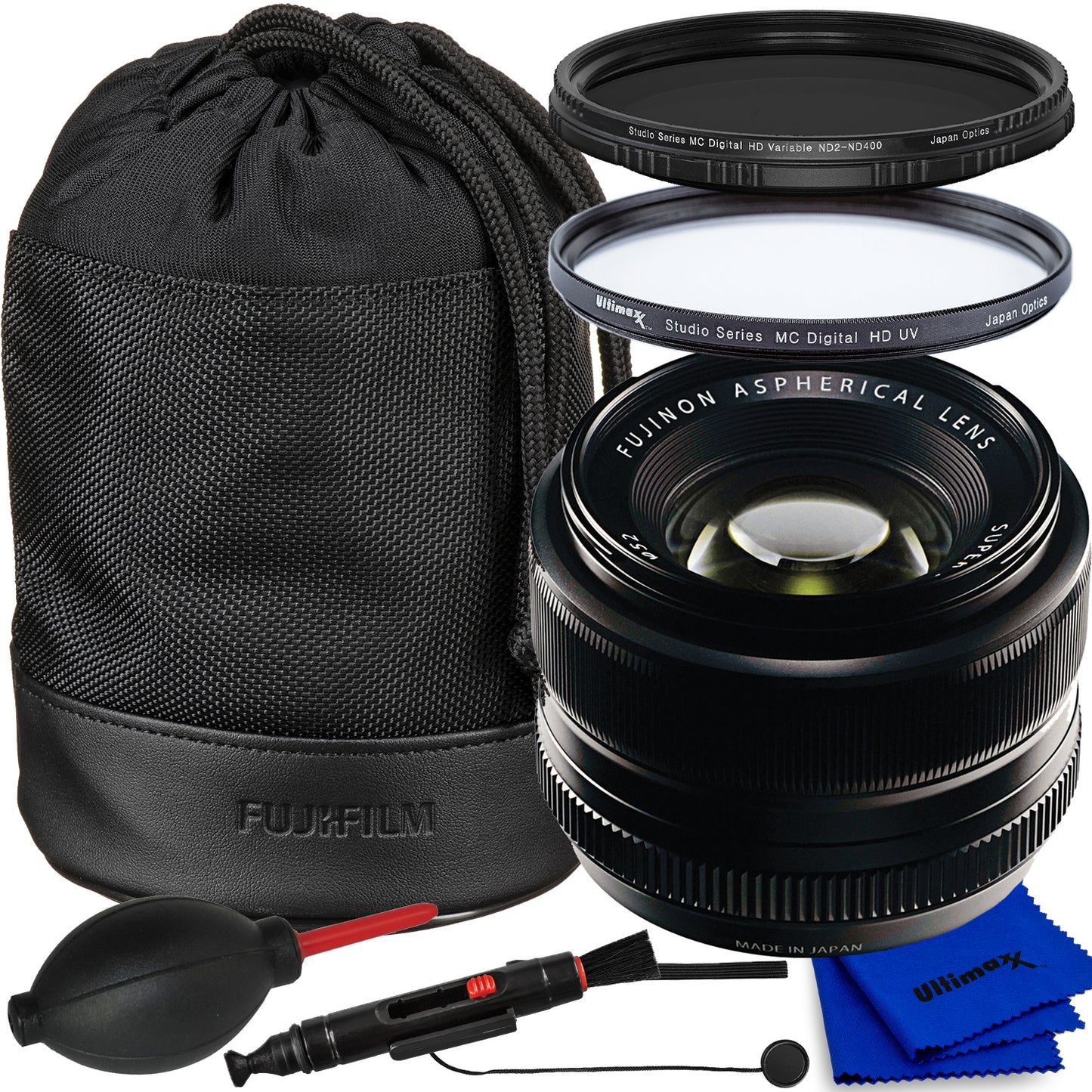 Objectif Fujifilm 35 mm f/1.4 XF R 16240755 - Ensemble d'accessoires 8 pièces