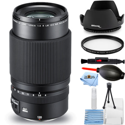 Objectif FUJIFILM GF 120 mm f/4 Macro R LM OIS WR 600018215 - Lot d'accessoires 7 pièces