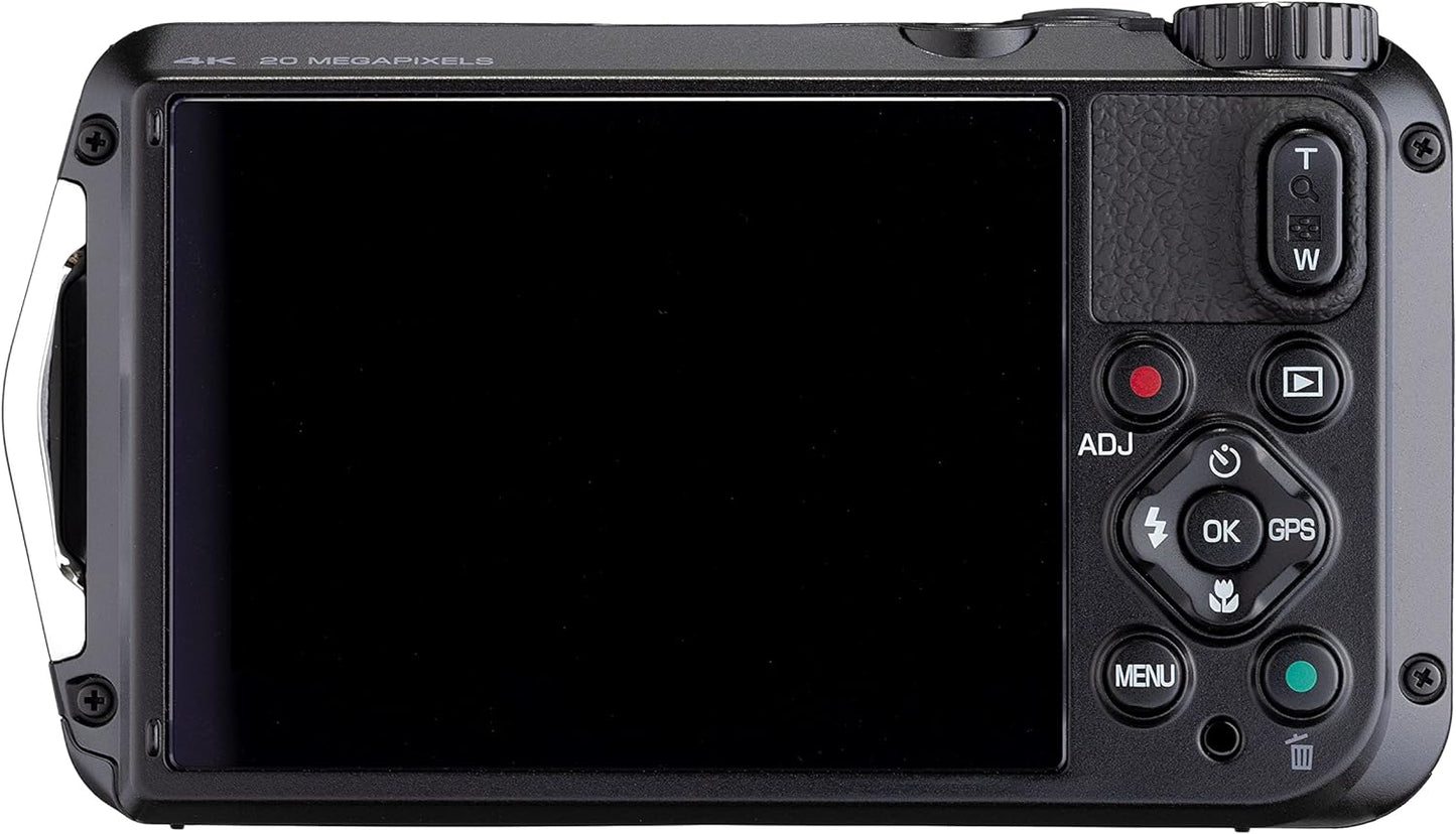 Appareil photo numérique RICOH WG-7 Caméra WEB 4K étanche à l'eau et à la poussière (rouge)