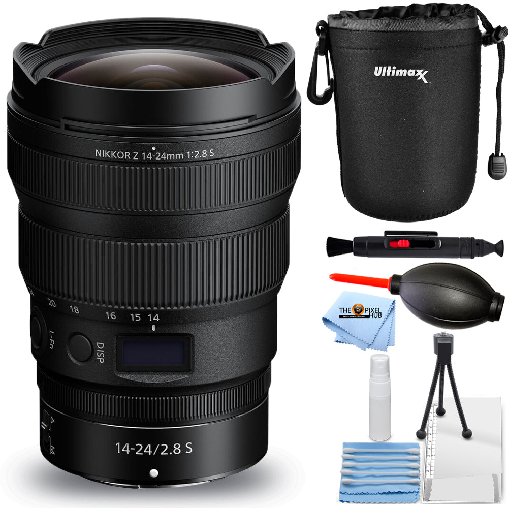 Objectif Nikon NIKKOR Z 14-24 mm f/2.8 S 20097 - Ensemble d'accessoires 6 pièces