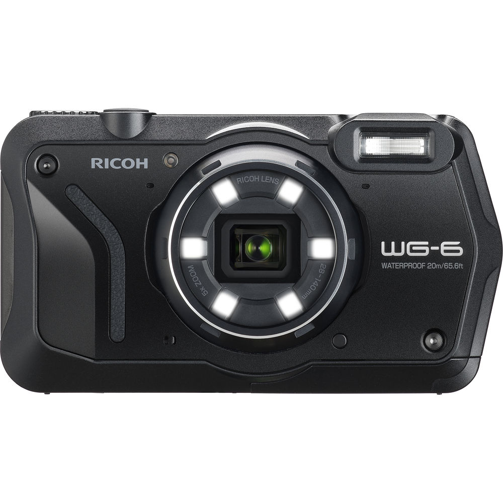 Appareil photo numérique Ricoh WG-6 (noir) 03843 - Ensemble d'accessoires 7PC