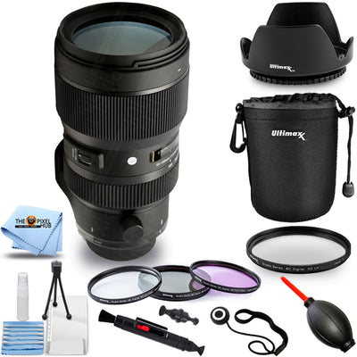 Objectif Sigma 50-100 mm f/1.8 DC HSM Art pour objectif Canon EF – Lot d'accessoires 10 pièces