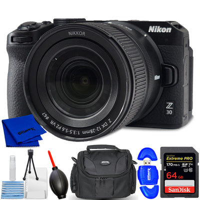 Nikon Z30 avec objectif Z DX 12-28 mm F/3.5-5.6 PZ VR Bundle 1