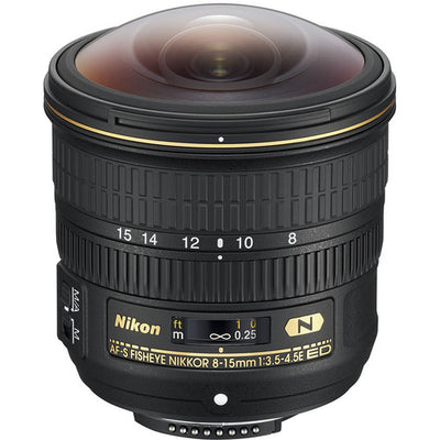 Nikon AF-S Fisheye NIKKOR 8-15mm f/3.5-4.5E ED Lens - Essential Bundle