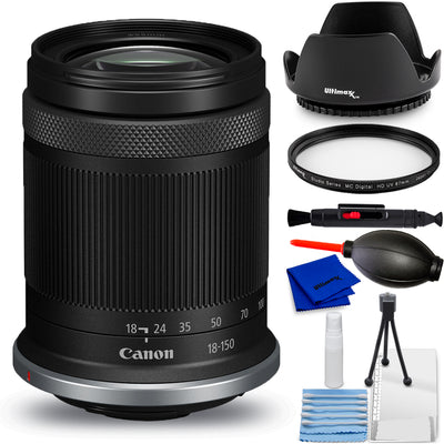 Canon RF-S 18-150mm f/3.5-6.3 IS STM Lens (White Box) - 7PC Accessory Bundle