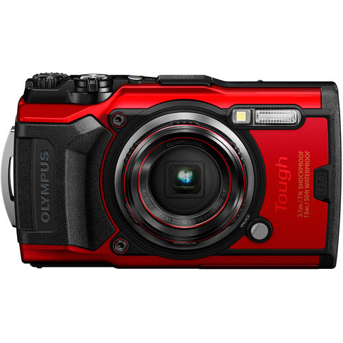 Appareil photo numérique Olympus Tough TG-6 (rouge) V104210RU000 + 64 Go + kit de filtres