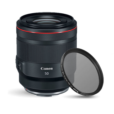 Canon RF 50mm f/1.2L USM Lens 2959C002 + UV Ultraviolet Filter Bundle