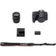 Canon EOS Rebel T8i avec objectif 18-55 mm + 75-300 mm III + 64 Go + kit de filtres