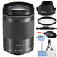 Canon EF-M 18-150mm f/3.5-6.3 IS STM Lens (Graphite) 1375C002 - UV Filter Bundle Canon
