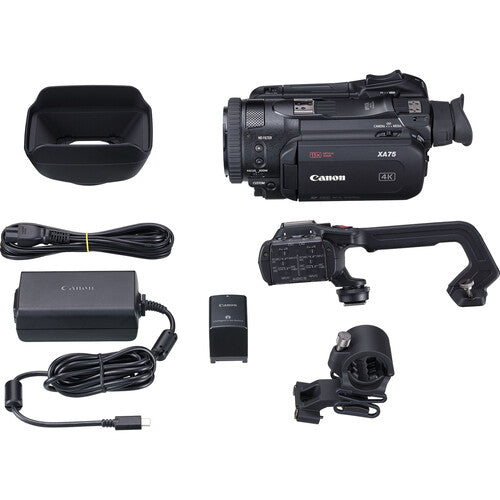 Caméscope Canon XA75 UHD 4K30 avec mise au point automatique double pixel - Ensemble d'accessoires 9 pièces