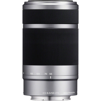 Sony E 55-210mm f/4.5-6.3 OSS Lens (Silver) SEL55210