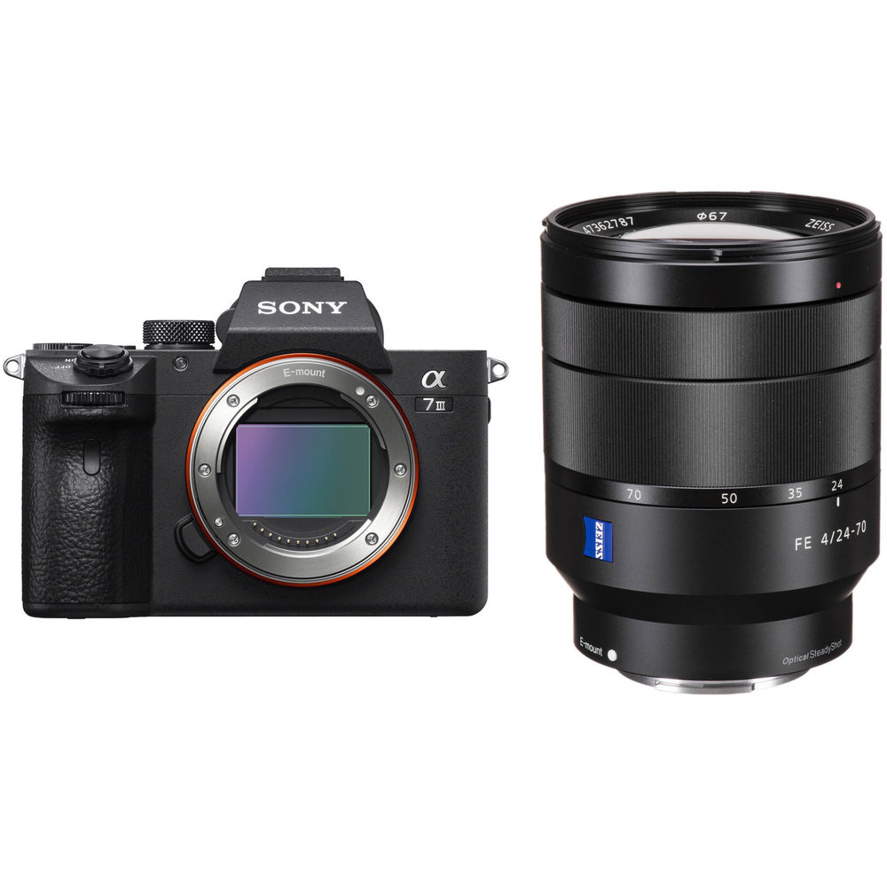 Appareil photo sans miroir Sony a7 III avec objectif 24-70 mm f/4