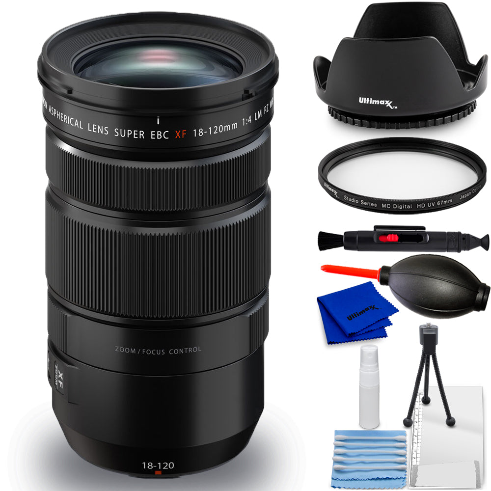 Objectif FUJIFILM XF 18-120 mm f/4 LM PZ WR 16780224 - Lot d'accessoires 7 pièces