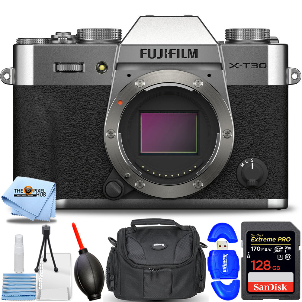 Appareil photo sans miroir FUJIFILM X-T30 II (argent) 16759641 - Ensemble d'accessoires 7 pièces