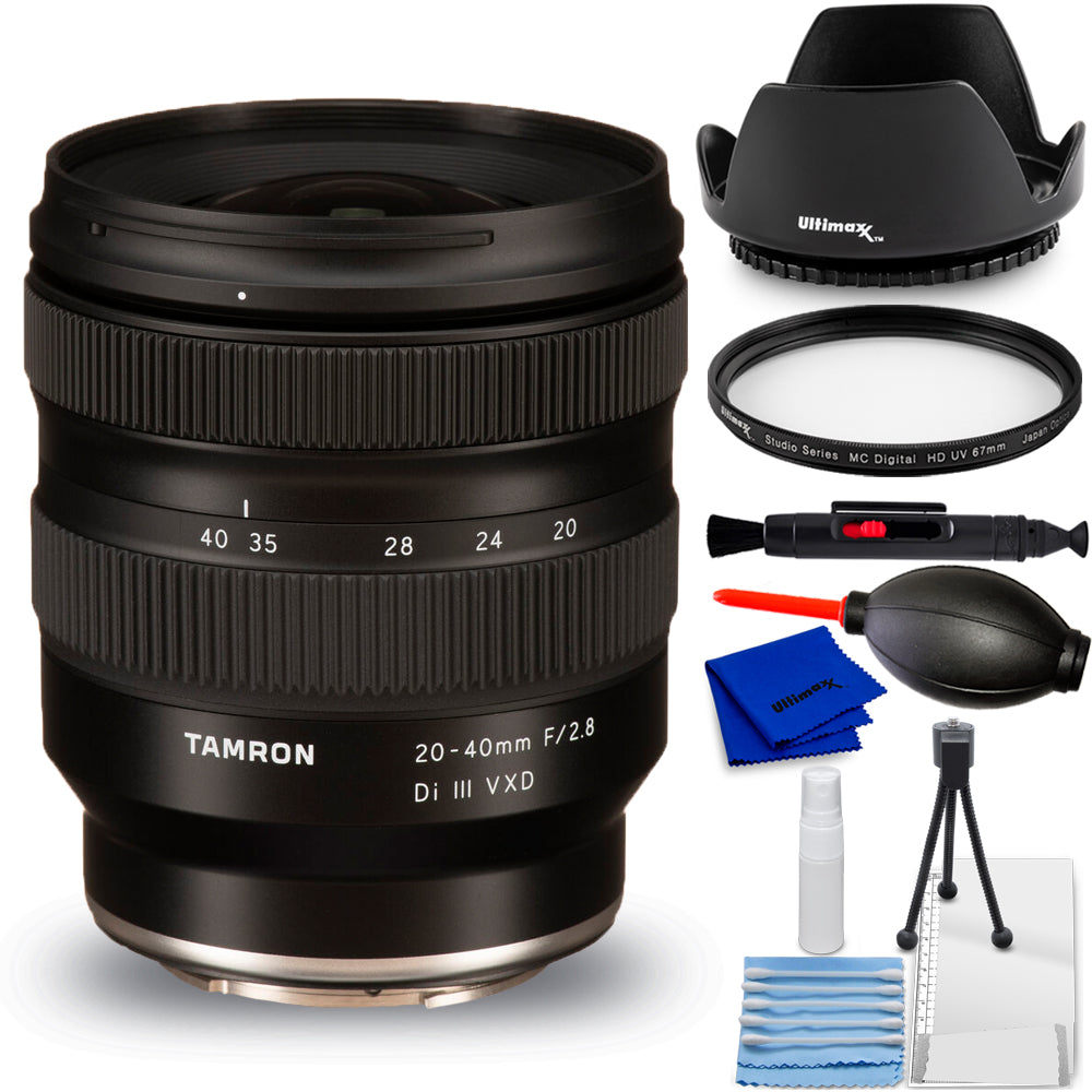 Objectif Tamron 20-40 mm f/2.8 Di III VXD pour Sony E A062 - Ensemble d'accessoires 7 pièces