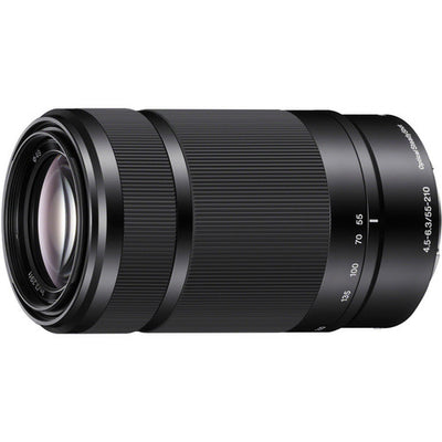 Objectif Sony E 55-210 mm f/4.5-6.3 OSS à monture E (noir) - SEL55210/B