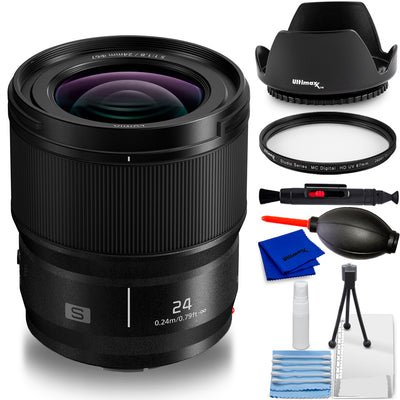 Panasonic Lumix S 24mm f/1.8 Objectif S-S24 - Ensemble d'accessoires 7PC