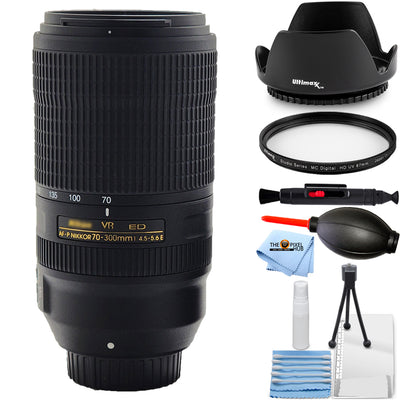 Objectif Nikon AF-P NIKKOR 70-300 mm f/4.5-5.6E ED VR 20068 - Ensemble UV essentiel