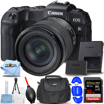 Appareil photo numérique sans miroir Canon EOS RP avec objectif 24-105 mm f/4-7.1 + lot de 32 Go