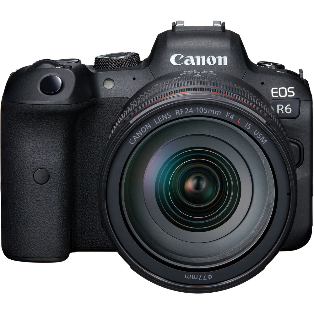 Appareil photo sans miroir Canon EOS R6 avec objectif 24-105 mm f/4 - Ensemble d'accessoires 14 pièces