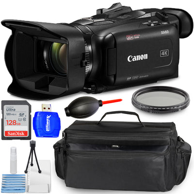 Caméscope professionnel Canon XA60 UHD 4K PAL (sans poignée) - Ensemble d'accessoires 7 pièces