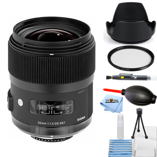 Objectif Sigma 35 mm f/1.4 DG HSM Art pour Sony A 340205 - Ensemble d'accessoires 7 pièces