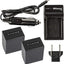 Chargeur rapide ULTIMAXX avec 2 batteries NP-FV100 pour Sony DCR-SR15 et SR2