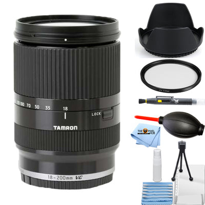 Objectif Tamron 18-200 mm Di III VC pour appareils photo Sony à monture E (noir) - Kit d'accessoires