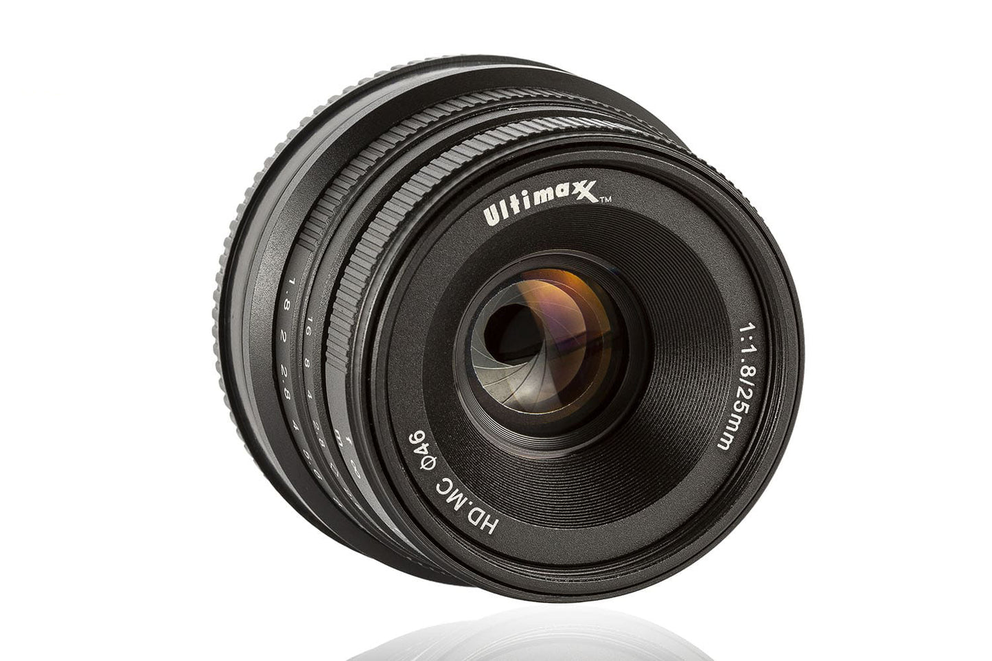 Objectif manuel ULTIMAXX 25 mm f/1.8 pour monture Sony E (Nex)