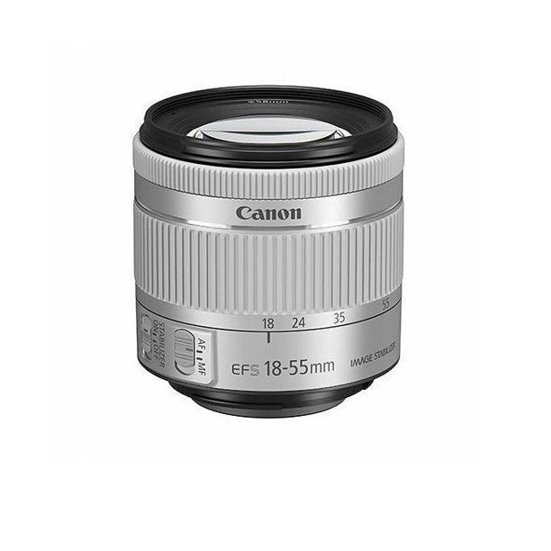 Objectif Canon EF-S 18-55 mm f/4-5.6 IS STM (blanc, boîte ouverte) - Ensemble d'accessoires 10 pièces