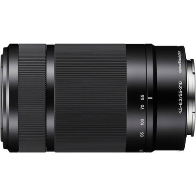 Objectif Sony E 55-210 mm f/4.5-6.3 OSS à monture E (noir) - SEL55210/B