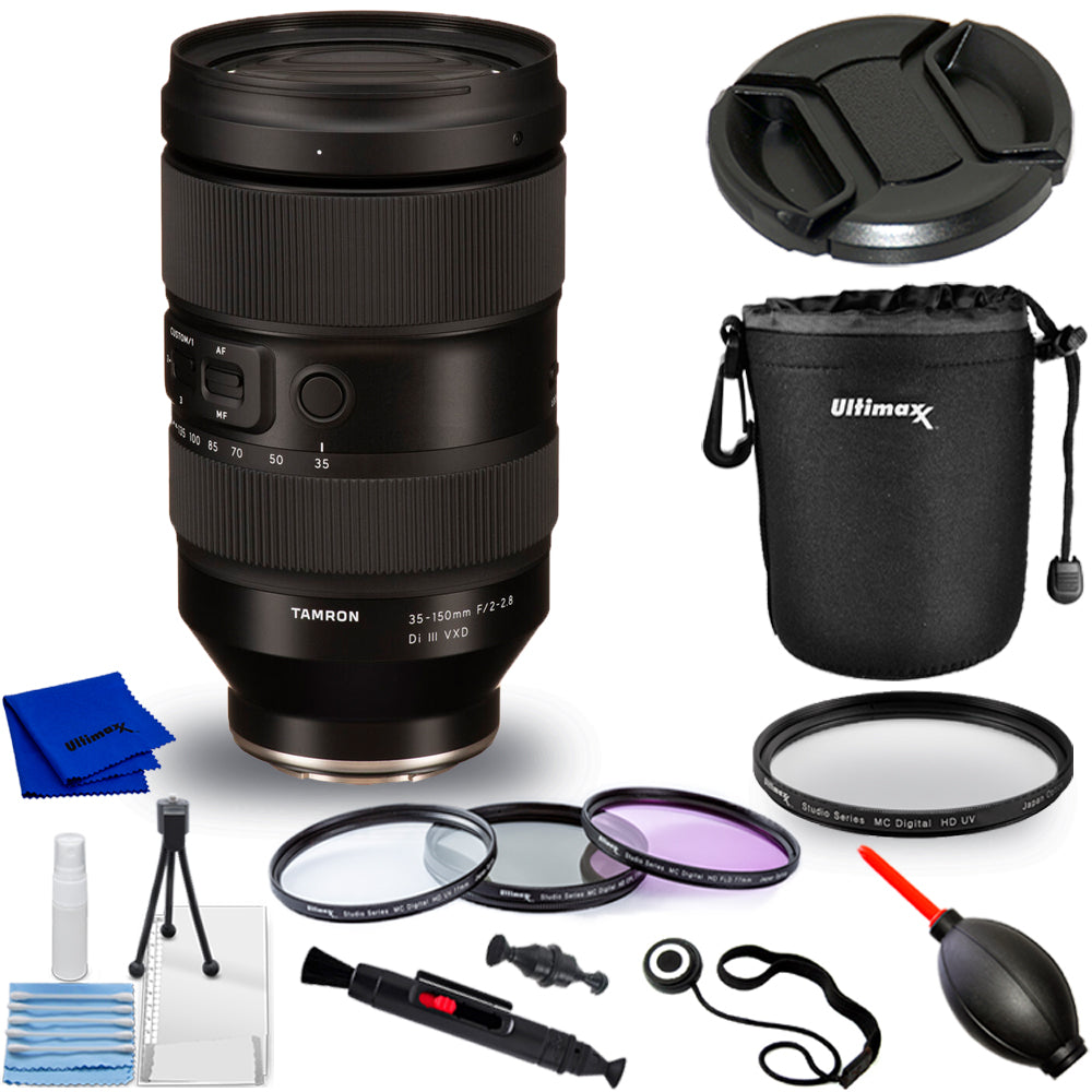 Objectif Tamron 35-150 mm f/2-2.8 Di III VXD (Nikon Z) - Lot d'accessoires 10 pièces