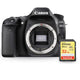 Canon EOS 80D DSLR Camera (Body Only) 1263C004 with Sandisk Extreme 32GB SD Canon