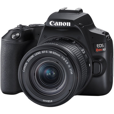 Appareil photo Canon EOS Rebel SL3 avec objectif IS STM 18-55 mm (noir) - Kit d'accessoires 7 pièces