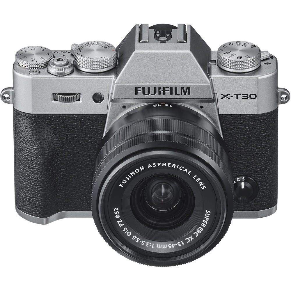 FUJIFILM X-T30 Mirrorless Digital Camera with 15-45mm Lens (Silver) - 16619061