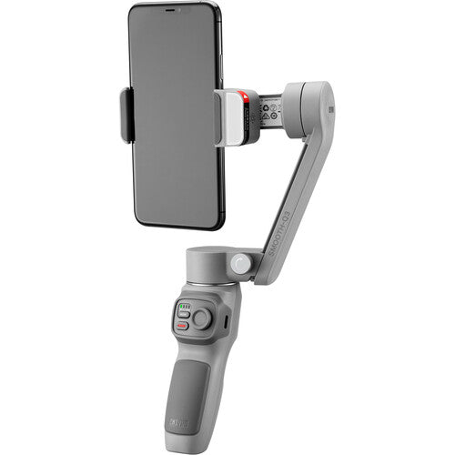 Stabilisateur de cardan pour smartphone Zhiyun-Tech Smooth-Q3 + 128 Go + ensemble d'éclairage LED