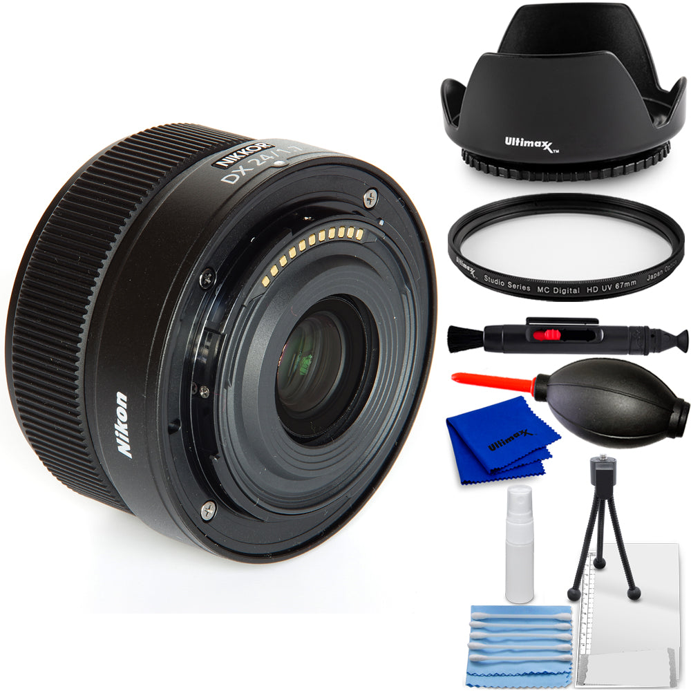 Objectif Nikon NIKKOR Z DX 24 mm f/1.7 (Nikon Z) 20119 - Ensemble d'accessoires 7 pièces