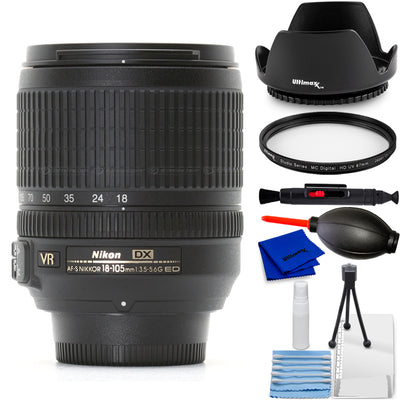 Nikon AF-S DX NIKKOR 18-105mm f/3.5-5.6G ED VR Objectif 2179 - Ensemble UV essentiel